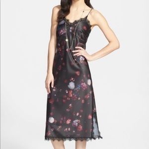 Chelsea28 Floral Print Midi Slip Dress
